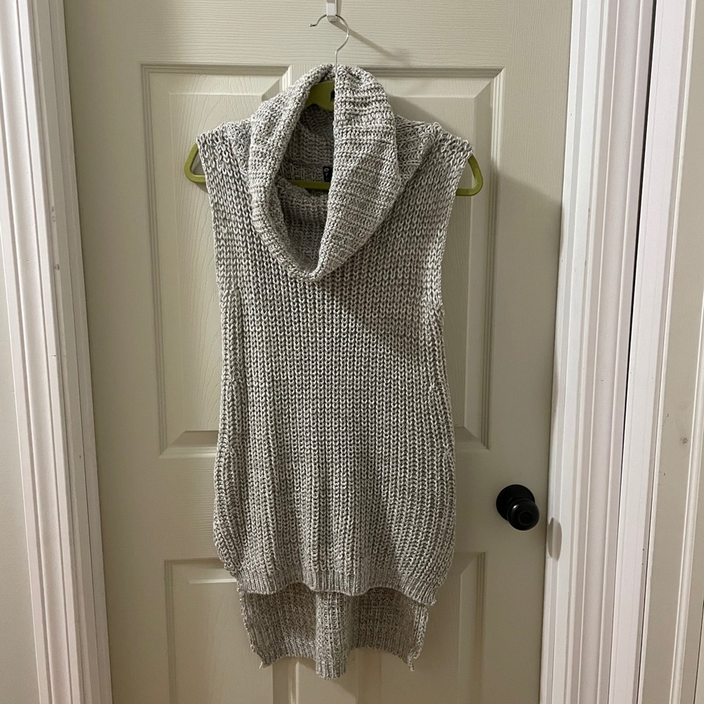 Sleeveless Cowl Neck Sweater for under jackets